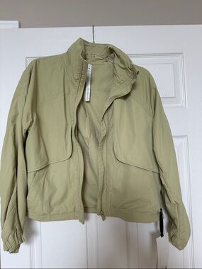 lululemon athletica Light Olive Utility Zip Jacket